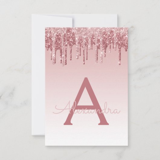 Invitation Rose Gold Sparkle Parties scintillant Sweet sixtee (Devant)