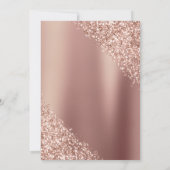 Invitation Rose Gold Sparkle Parties scintillant Tout âge Ann (Dos)