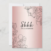 Invitation Rose Gold Surprise 40e anniversaire (Dos)