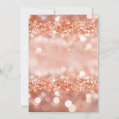 Invitation Rose Gold Surprise fête d'anniversaire (Dos)