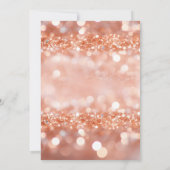 Invitation Rose Gold Sweet 16 Décorations (Dos)