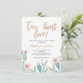 Invitation Rose Gold Taco ''bout Love Couple Shower (Debout devant)