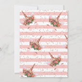 Invitation Rose Gold Unicorn Princess Baby shower (Dos)