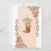 Invitation Rose Gold Western Ranch Charro Quinceanera (Dos)