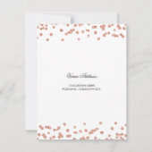 Invitation Rose Gold White 80th Birthday Save Date Confetti (Dos)