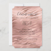 Invitation Rose Gold Zebra Print (Devant)