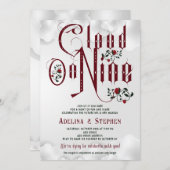 Invitation Rose gothique Cloud Neuf Couples Wedding shower (Devant / Derrière)