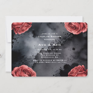 Invitation Rose gothique Couple Couple Frame Douche