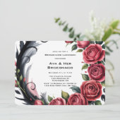 Invitation Rose gothique Frame Bridesmaids Déjeuner (Debout devant)