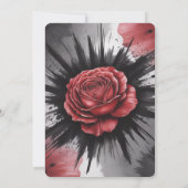 Invitation Rose gothique Frame Bridesmaids Déjeuner (Dos)