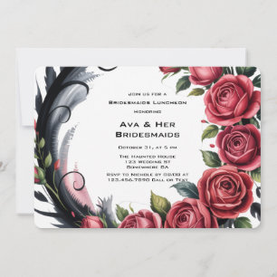 Invitation Rose gothique Frame Bridesmaids Déjeuner