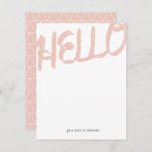 Invitation Rose gras (Devant / Derrière)