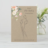 Invitation Rose Guess Dress Fête des mariées jeu (Debout devant)