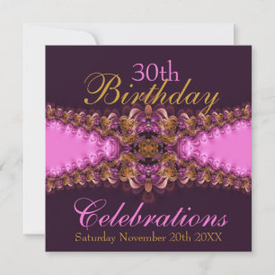 Invitation rose jarretière en dentelle Diva PinkBr