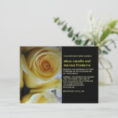 Invitation Rose jaune (Debout devant)