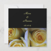 Invitation Rose jaune (Dos)