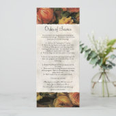 Invitation Rose jaune de corail impressionniste célébration (Debout devant)