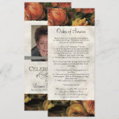 Invitation Rose jaune de corail impressionniste célébration (Devant / Derrière)