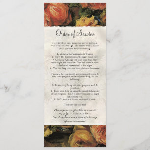 Invitation Rose jaune de corail impressionniste célébration