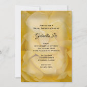 Invitation Rose jaune Fête des mariées florale (Devant)