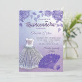 Invitation Rose Lilac robe de Parties scintillant romantique  (Debout devant)