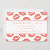 Invitation Rose Lips Love Valentine Fête des mariées (Devant)