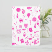 Invitation rose magique mystique (Debout devant)