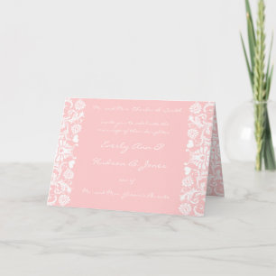 Invitation Rose mais vous choisissez N'importe quelle couleur