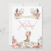 Invitation Rose Mariachi Charro Princesse Quinceañera occiden (Dos)