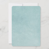 Invitation Rose Mariage Aqua (Dos)