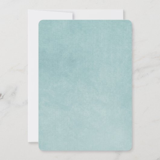 Invitation Rose Mariage Aqua (Dos)