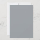 Invitation Rose Mariage Gris Acier (Dos)