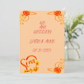 INVITATION ROSE MARIAGE INVITIATION (Debout devant)