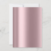 Invitation Rose Mauve Argent Rose Gris Clair Mariage Douze Fi (Dos)