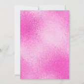 INVITATION ROSE MÉTALLIQUE & OR LAYÉ EMBOSSÉ ANNIVERSAIRE (Dos)