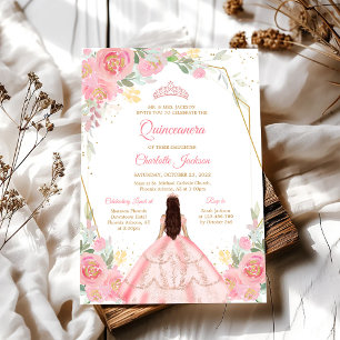 Invitation Rose Mis Quince Quinceanera