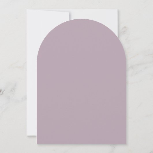Invitation Rose moderne Dusty & Mauve Moderne Mariage d'arc (Dos)