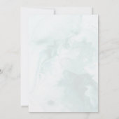 Invitation Rose moderne et tendance Mariage bleu (Dos)