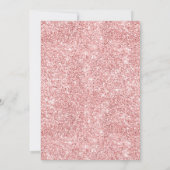 Invitation Rose moderne Gold Bauble Tree Noël (Dos)