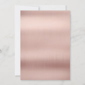 Invitation Rose moderne Gold Calligraphy Graduation Party (Dos)