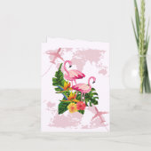 Invitation Rose moderne Gold Destination Passport Mariage Inv (Dos)