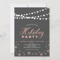 Rose moderne Gold Holiday Party