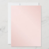 Invitation Rose moderne Gold Navy Blue Blush Floral Mariage (Dos)