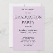 Invitation Rose moderne Photo Frame Graduation Party (Dos)