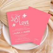 Invitation Rose Moderne Rien De Fancy Just Love Mariage