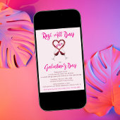 Invitation Rosé moderne toute la journée Saint-Valentin de Ga