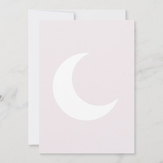 Invitation Rose Moon deux à la lune (Dos)