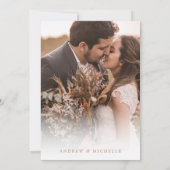 Invitation Rose Muet Pampas Terracotta Boho Mariage photo (Dos)