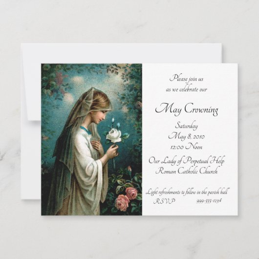 Invitation Rose mystique May Crowne (Devant)