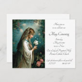 Invitation Rose mystique May Crowne (Devant / Derrière)